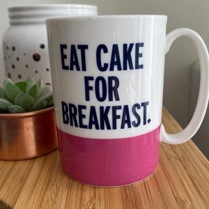 Kate Spade Lenox Eat Cake For Breakfast mug